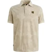 PME Legend Poloshirt Piqué Print Beige