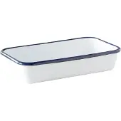 Kockums Jernverk Kockums ovenschaal Kockums white-blauw, 23x13,5 cm
