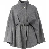 Elara Cape 'Bolero' donkergrijs / grijs gemêleerd