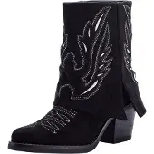 Elara Cowboylaarzen zwart / wit