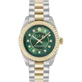 Philipp Plein Watches Analoog horloge 'Queen Supreme' goud / smaragd / zilver