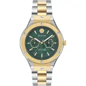 Philipp Plein Watches Analoog horloge 'Underdog' goud / groen / zilver