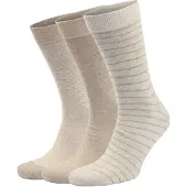 Suitable Sokken 3-Pack Print Ecru | Beige | Maat 42-46