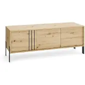 Margaret Hadas24 MargaretHadas24 TV-kast Natan met metalen poten, 150/57/40 cm, TV-dressoir, televisiemeubel, salontafel met opbergruimte, woonkamer, ambachtelijk