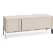 Margaret Hadas24 MargaretHadas24 TV-kast Natan met metalen poten, 150/57/40 cm, TV-dressoir, televisiemeubel, salontafel met opbergruimte, woonkamer, ambachtelijk