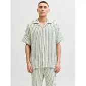 Jack & Jones Overhemd 'JORCoba' donkerblauw / pastelgroen / wit