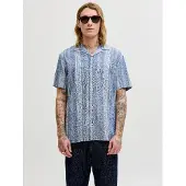 Jack & jones Overhemd 'Summer' blauw denim / wit