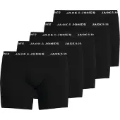 Jack & Jones Plus Size 5-pack Boxershorts EU6XL US4XL Zwart