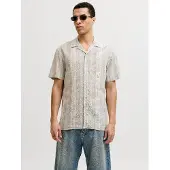 Jack & Jones Overhemd 'Blusummer' kaki / wit