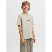 Jack & Jones Junior Shirt 'JJESOHO' taupe / zwart
