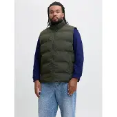 Jack & jones Plus Size Puffer Gilet EU4XL US2XL Groen