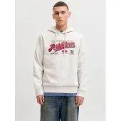 Jack & Jones Sweatshirt rood / zwart / wit gemêleerd