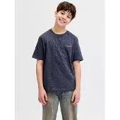 Jack & jones Junior Shirt 'JORMontauk' donkergrijs / poederroze / wit
