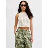 JJXX Gebreide top 'JXZURI' wit