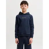 Jack & Jones Junior Sweatshirt 'JORNorrebro' donkerblauw / abrikoos