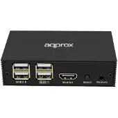 Approx Appkvhdmi2p HDMI-schakelaar. Transparant. Één maat