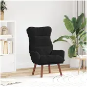 vidaXL Fauteuil Zwart 69 x 74 x 93 cm Fluweel