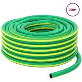 vidaXL Tuinslang 5-laags Groen en Geel 1" 20 m PVC