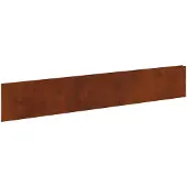 vidaXL Gazonrand 30 st 100 x 18 cm Staal Roestig