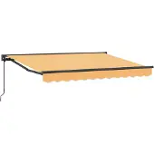 vidaXL Uitschuifbare luifel Zand 3 x 2,5 m Polyester en Aluminium