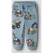 Name it Broek 'NMMKark' sand / smoky blue / pastelgroen / zwart