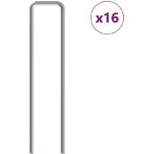 vidaXL Konijnenkooi Zilver 400 x 78 x 78 cm Gegevens staal
