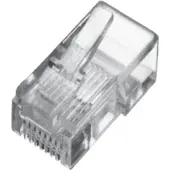 Digitus DN-MO-8-8-SR modulaire stekker voor ronde kabel, niet afgeschermd, 100 stuks DN-MO-8-8-SR RJ45, stekker