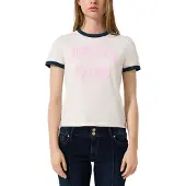 s.Oliver Shirt nachtblauw / lichtroze / wit