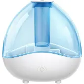 Melitt Ultrasoon Koude Mistbevochtiger, Stille Slaapkamerluchtbevochtiger, Bureaubevochtiger met Afneembare Watertank, B