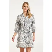 Smashed Lemon Doorknoopjurk met paisley borduurwerk |