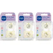 Mam Perfect Night Fopspeen Silicone Unisex 0-6 3x2 St Fopspeen