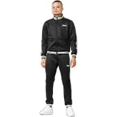 Lonsdale Trainingspak 'Ashwell' zwart / wit