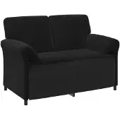 vidaXL 2-Zits Sofa Zwart 138 x 83 x 95 cm Fluweel