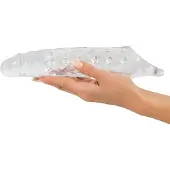 Crystal Skin - penis sleeve met noppen - transparant