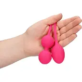 Shots Loveline - kegel ballen set - verzwaard - 2-delig - roze