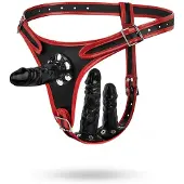 Easytoys Fetish Collection Fetish Collection - Triple Dildo Strap-On Harness