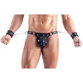 Svenjoyment Underwear Men's Thong AND Cuffs XL