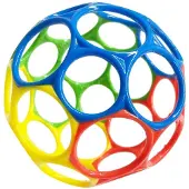 Oball OballAGemakkelijk vast te pakkenAklassiekABalABPA-vrij babyspeelgoed inARed Geel groen Blauw AAageAPasgeborenAen groter 4 inch