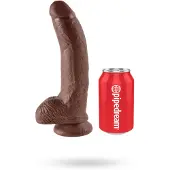 King Cock Pipedream realistische dildo Cock - With Balls bruin - 10,25 inch