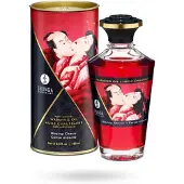 Shunga - Verwarmende Olie - Om Van Het Lichaam Te Likken - Blazing Cherry