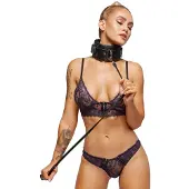 Zado Leren halsband & Leash