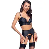 Cottelli collection – Top Set Met Glitservaring – Zwart