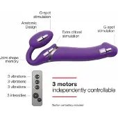 Strap-On-Me - Vibrerende Strapless Strapon - Voorbinddildo Met 3 motoren - Paars M