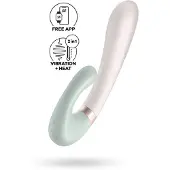 Satisfyer Heat Wave - App-gestuurde verwarmende vibrator (mint)