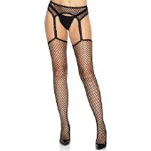 Leg avenue Net stockings with garter belt
