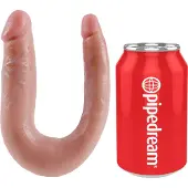 King Cock - King Cock U-Vorm Dubbele Dildo 33.5 cm Bruin