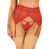 Obsessive Lonesia Jarretelgordels Rood L/XL