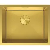 Mexen Trixo stalen spoelbak 1-kompartment 540 x 440 , goud HC - 6414541000-55HC