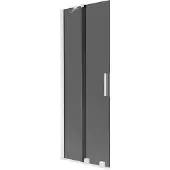 Mexen Velar badwand 2-vleugelig schuifbaar 70 x 150 , grafiet, wit - 896-070-000-41-20