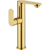 Mexen Milo wastafelkraan hoog zijhendel, goud - 71315-50